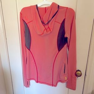 Lole running hoodie with ponytail hood size M